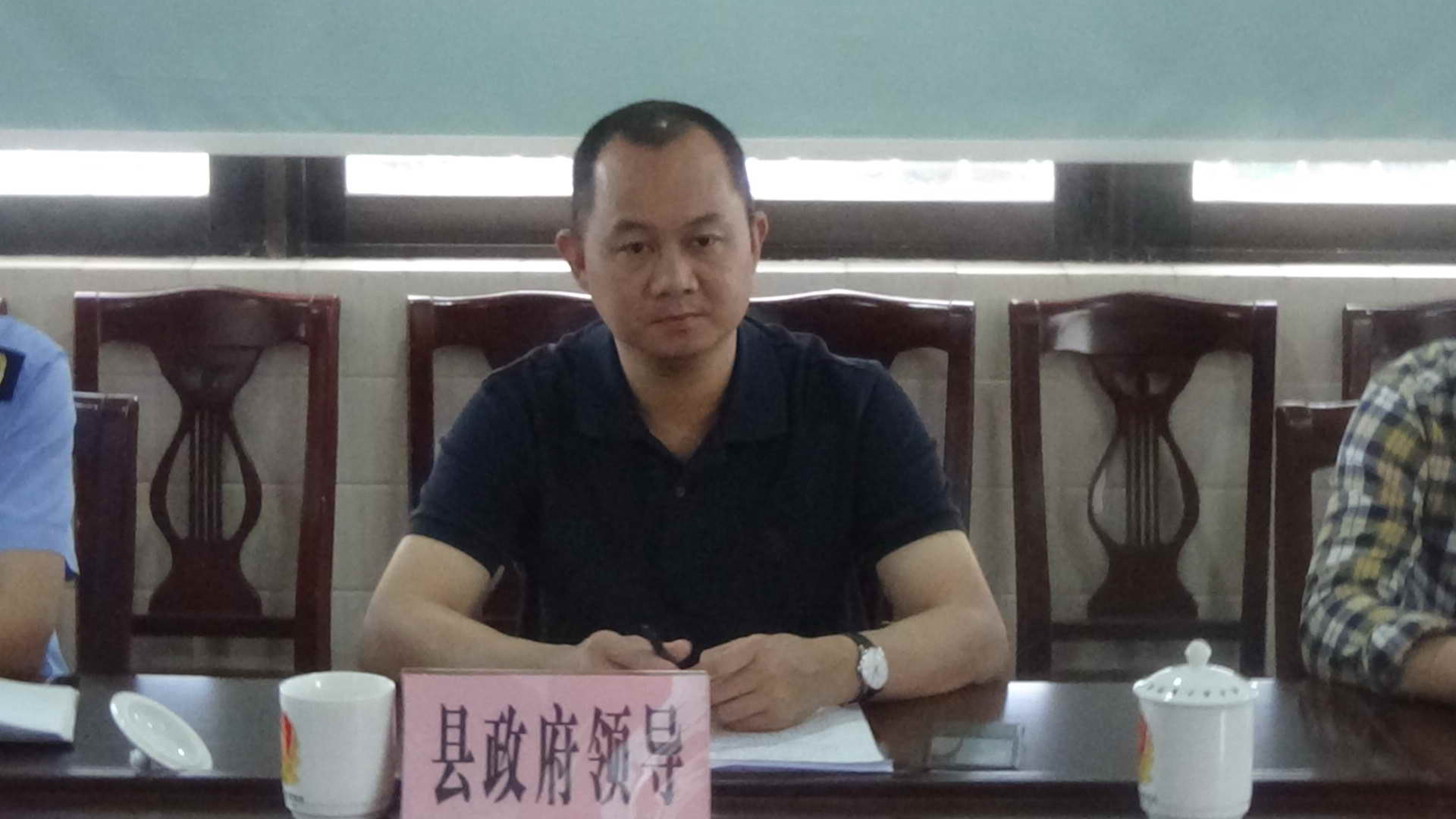 县委常委,常务副县长雷伟平参加汇报会
